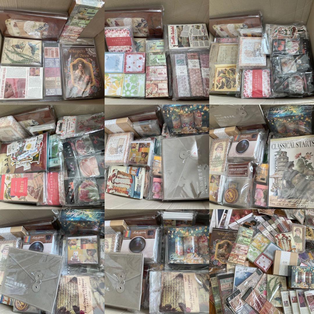 海外文具特大まとめ売り1●新品●コラージュ素材大量★大容量セット