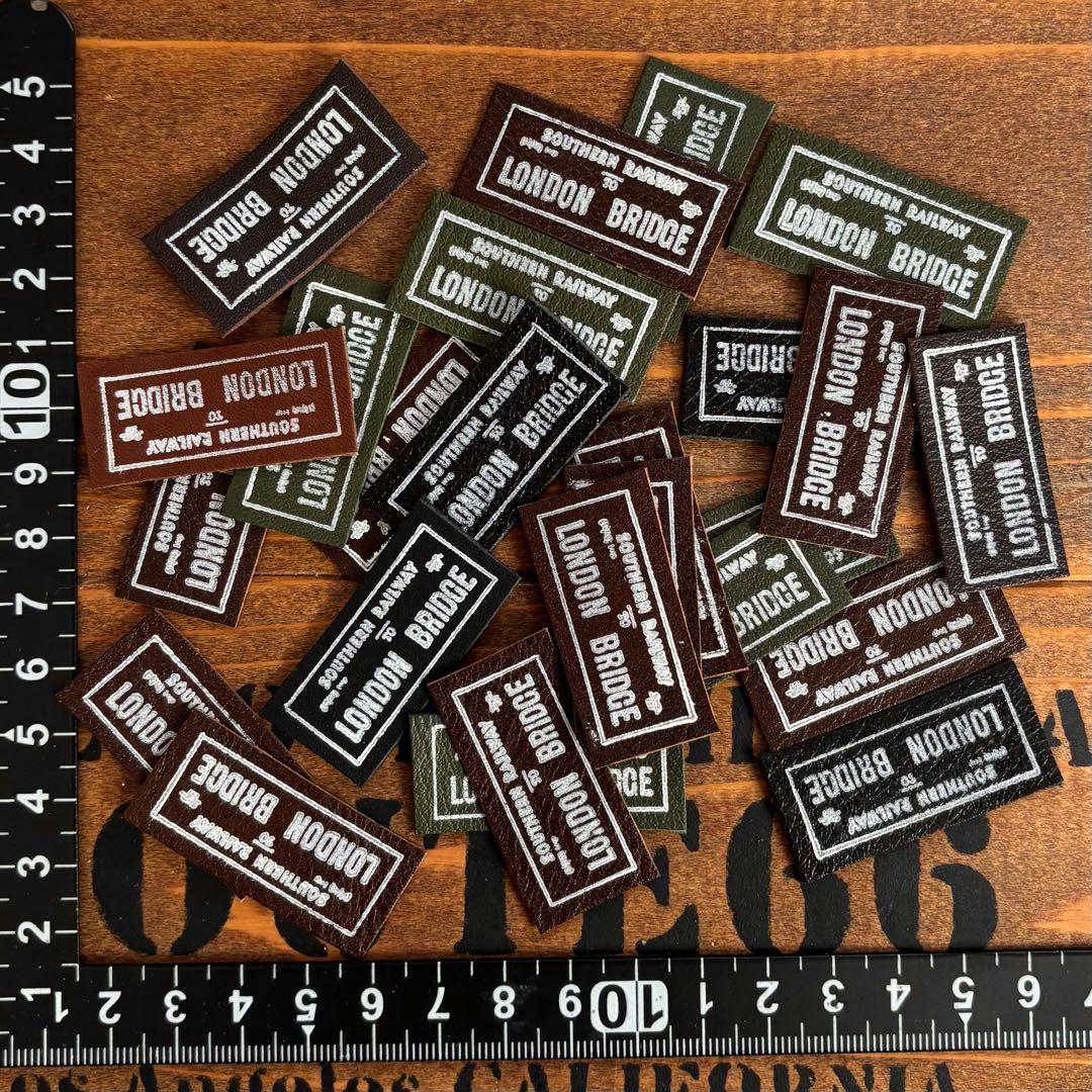 革タグレザータグ　ロンドンブリッジチケット25枚① ミニタグ　ワンポイント500