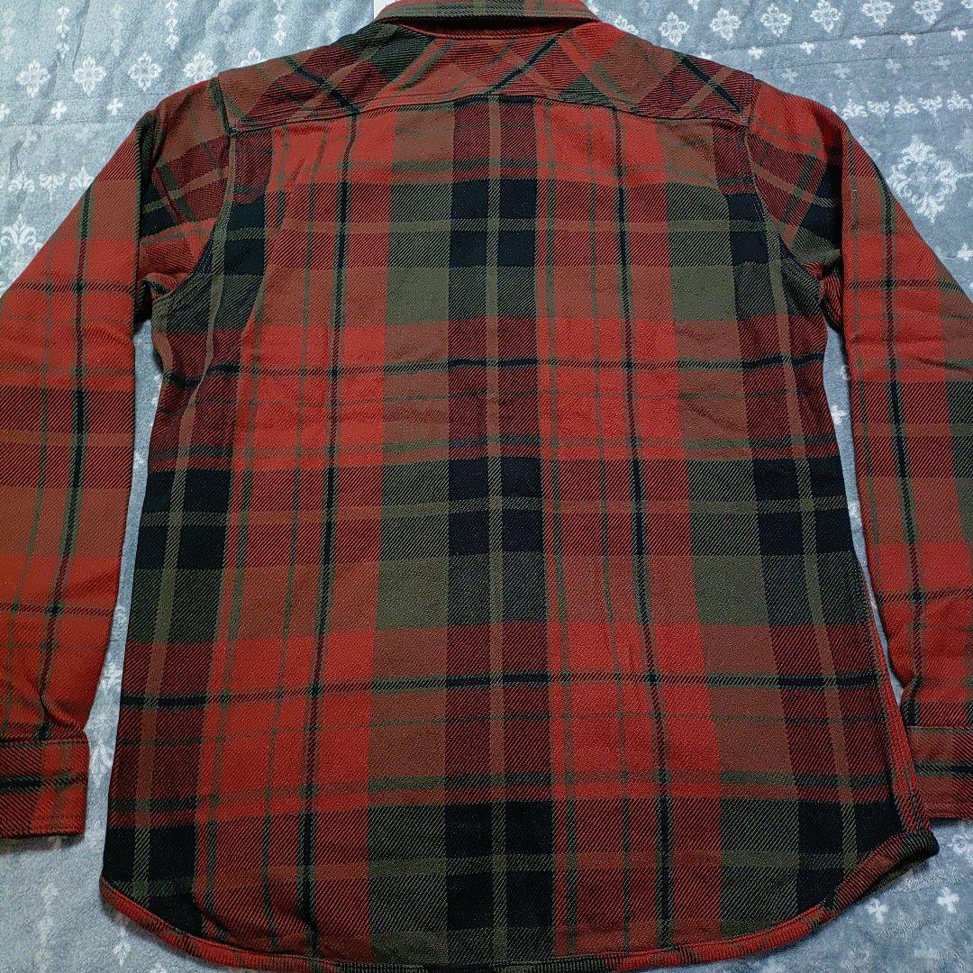 ウエスUES502552エクストラヘビーネルシャツ 赤と緑のチェック柄 長袖 L
