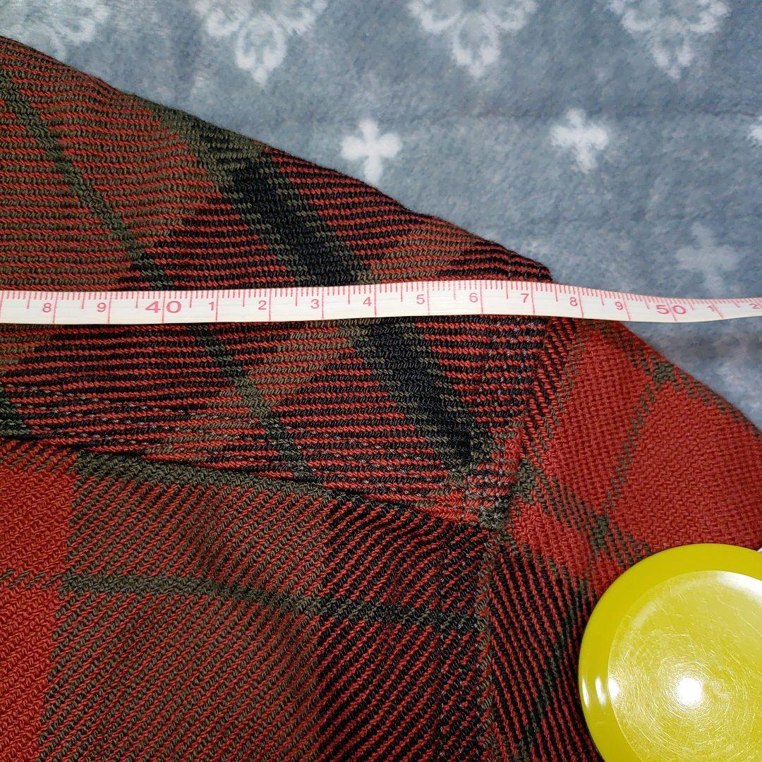 ウエスUES502552エクストラヘビーネルシャツ 赤と緑のチェック柄 長袖 L