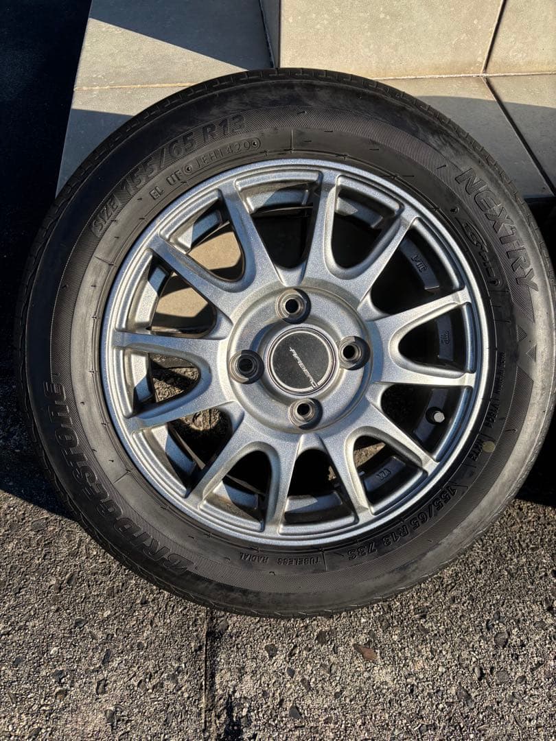 13インチ ホイール タイヤセット バモス装着OK155/65-13引き取り