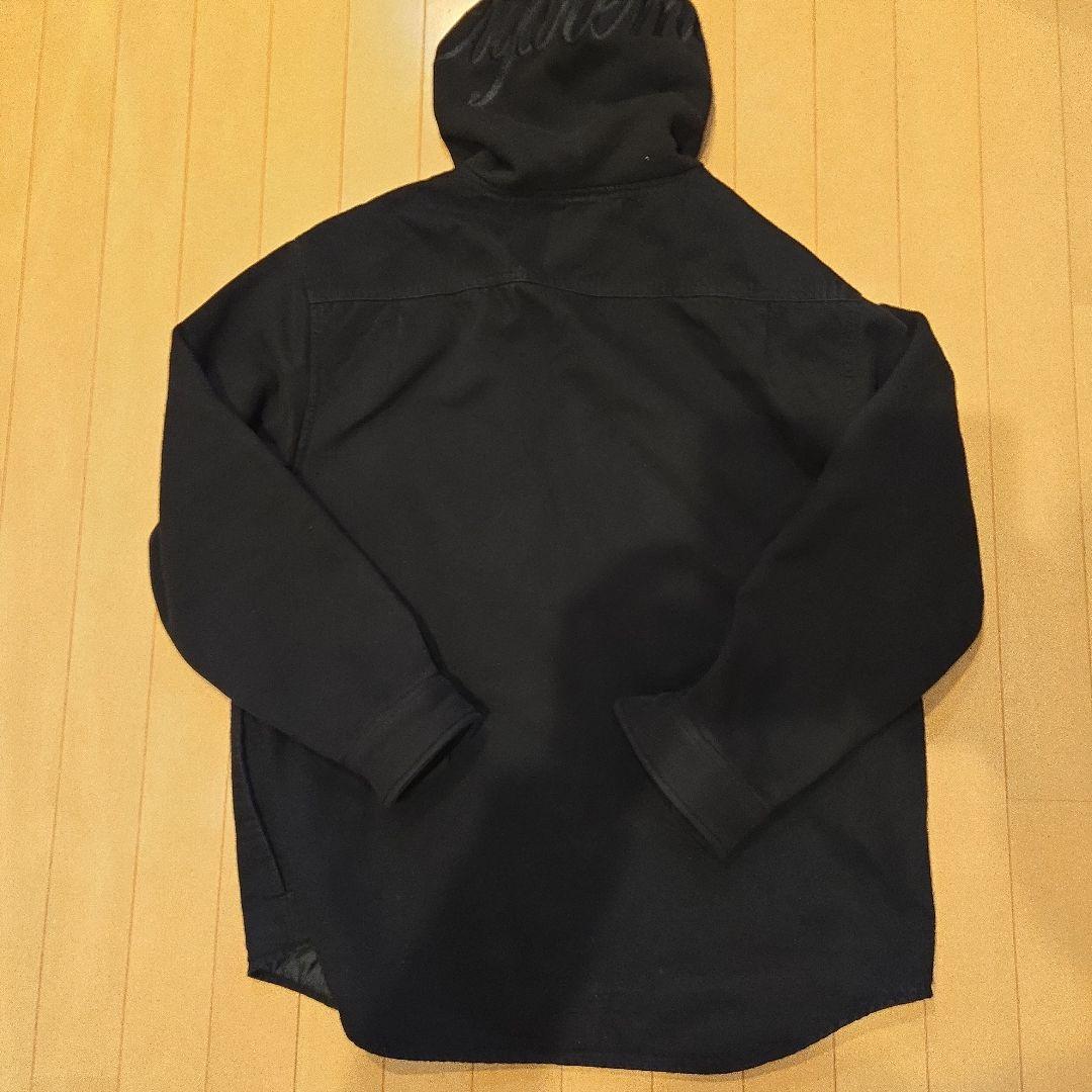 22FW Supreme Fleece Hooded Denim Shirt　L