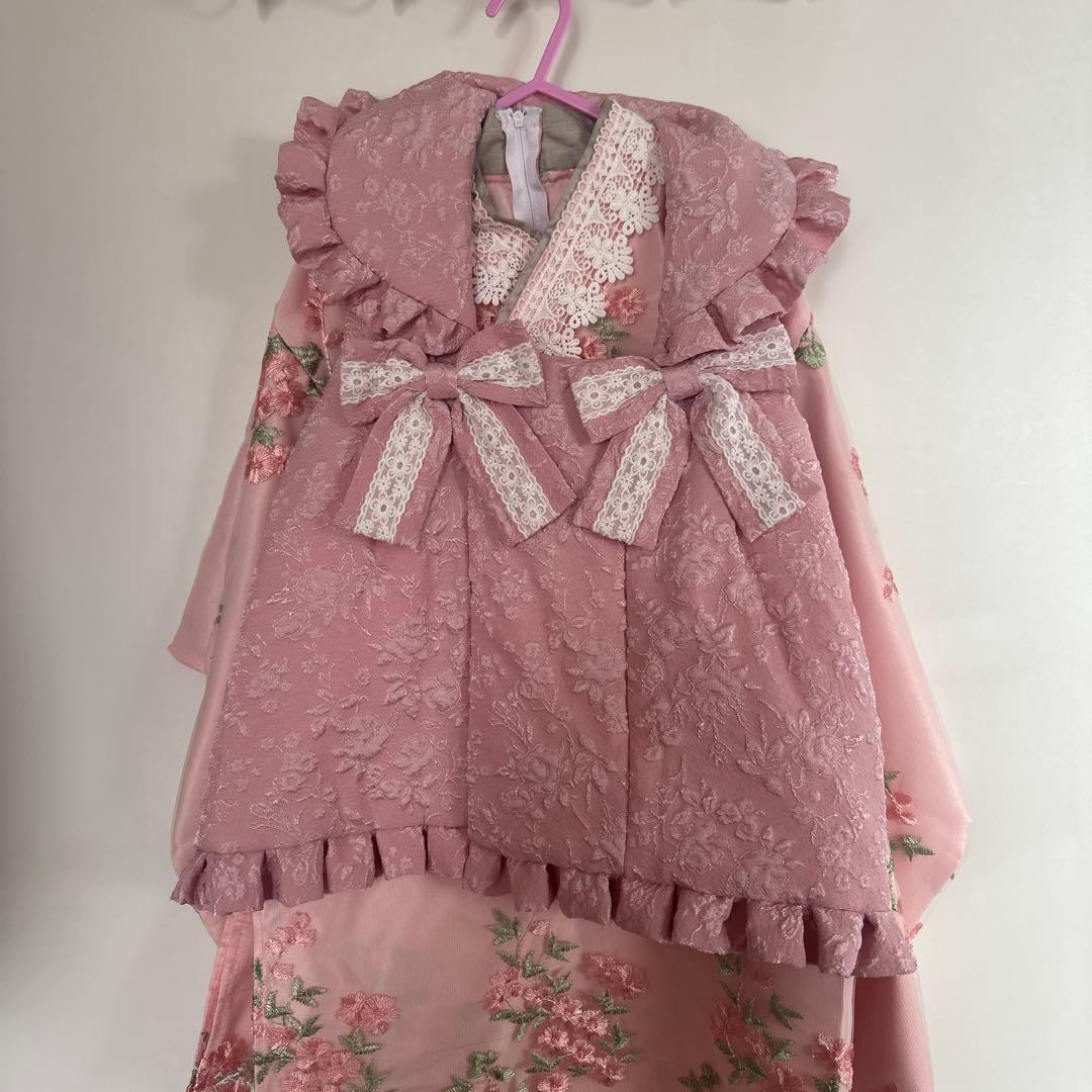 即日発送可能⭐︎七五三　3歳　女の子　キャサリンコテージ　ピンク　着物ドレス　美品