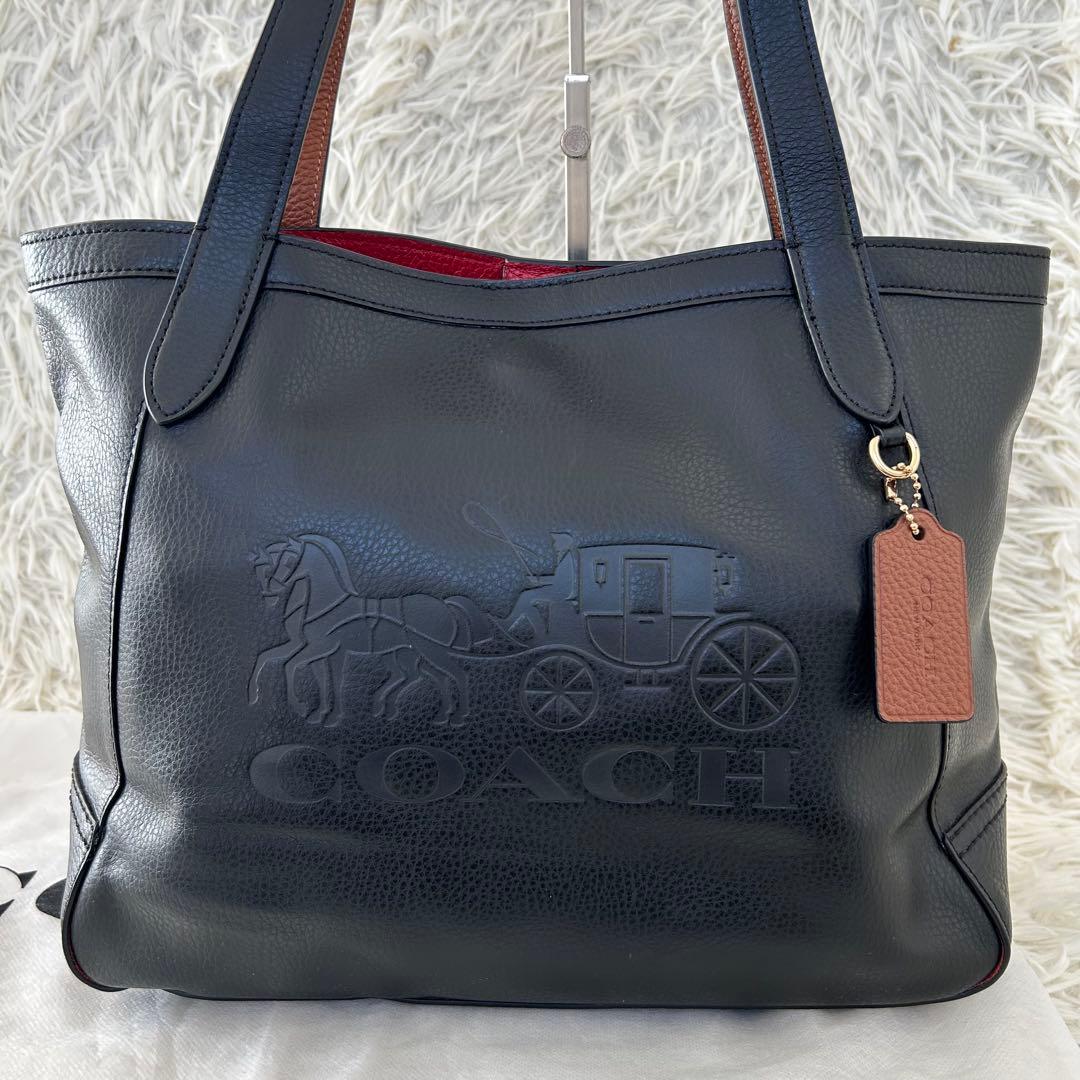 ✨美品✨ コーチ トートバッグ ホースアンドキャリッジ レザー A4収納可