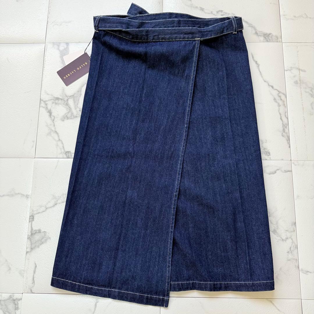 未使用 RALPH LAUREN  デニム ポニー刺繍 ソムリエエプロン