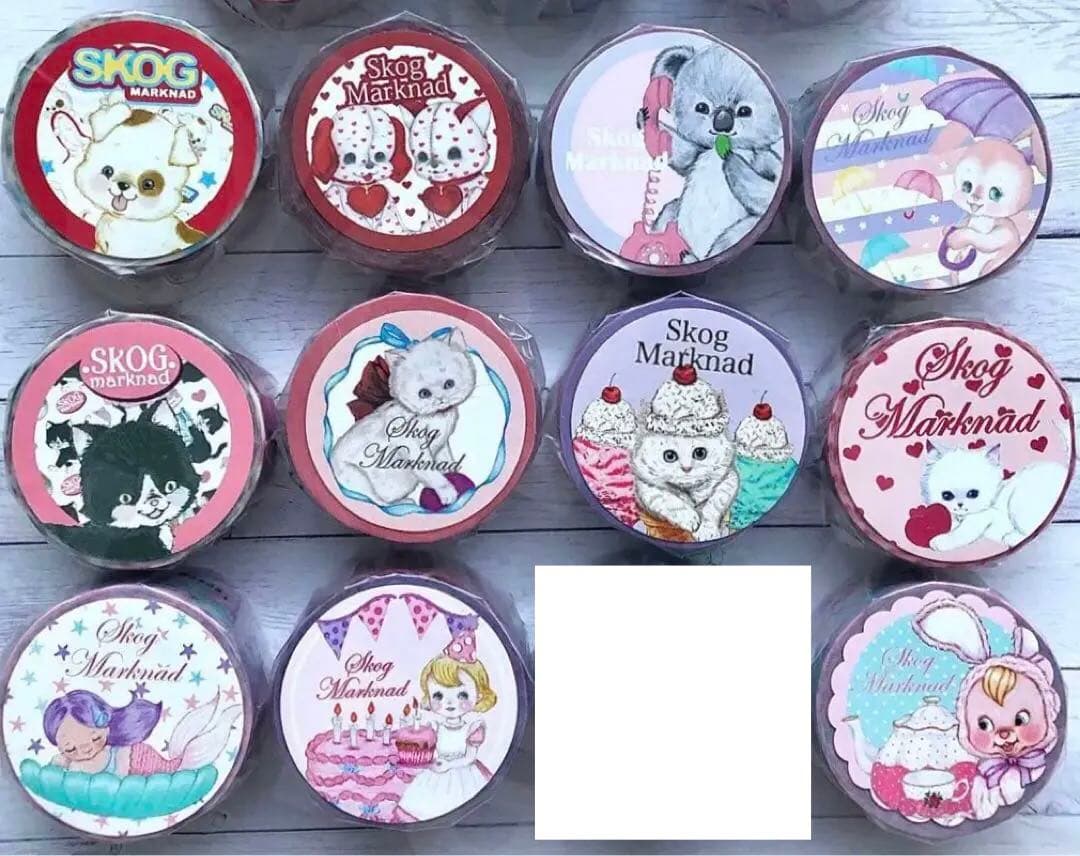 skogmarknad24mmマスキングテープ11巻セット　スコーグマルクナード