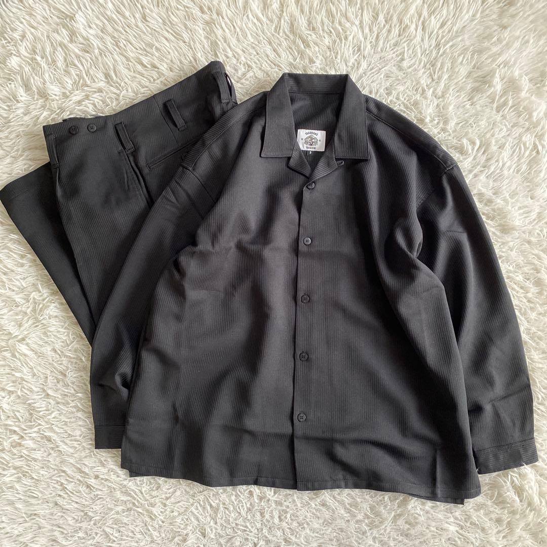 ラグベルTRADMAN'S TORAICHI 寅松 ボタン開襟シャツ