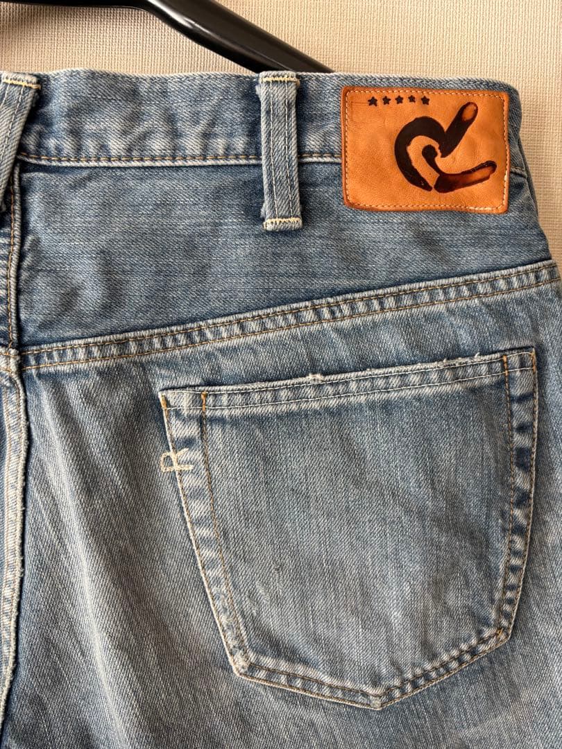 【1/31まで価格】 45R 再び ライ麦デニム クロスビー５　ハッチとお花刺繍