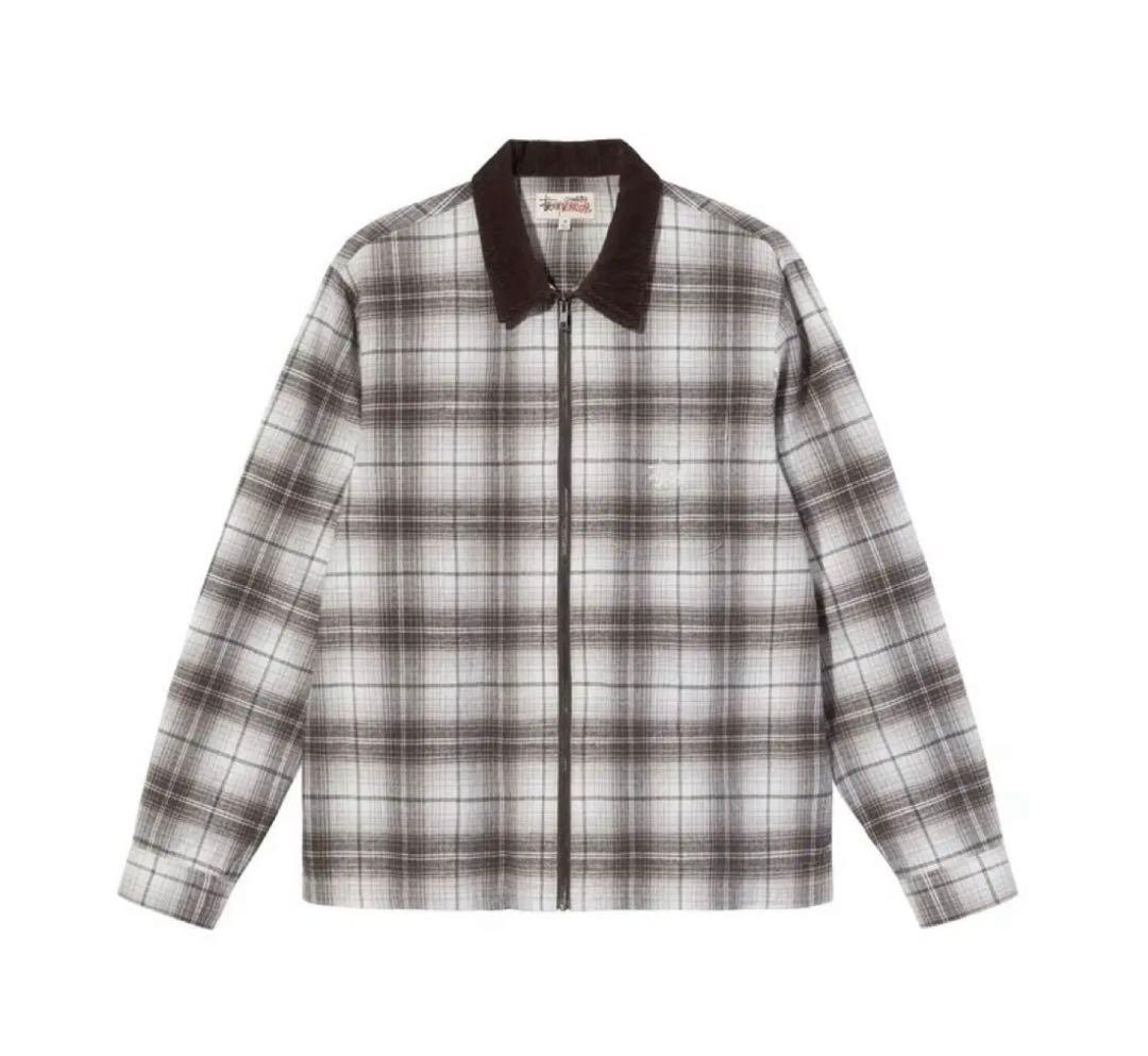 ジャケット・アウター Stussy Frank Plaid Zip Ls Shirt