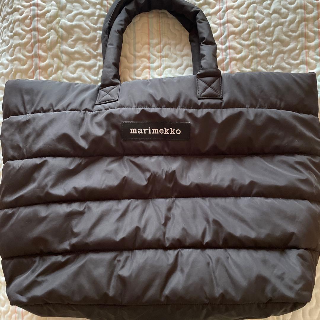 marimekko ブラック トートバッグ