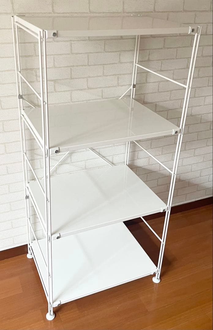 無印良品 MUJI スチールユニットシェルフ・中/ライトグレー