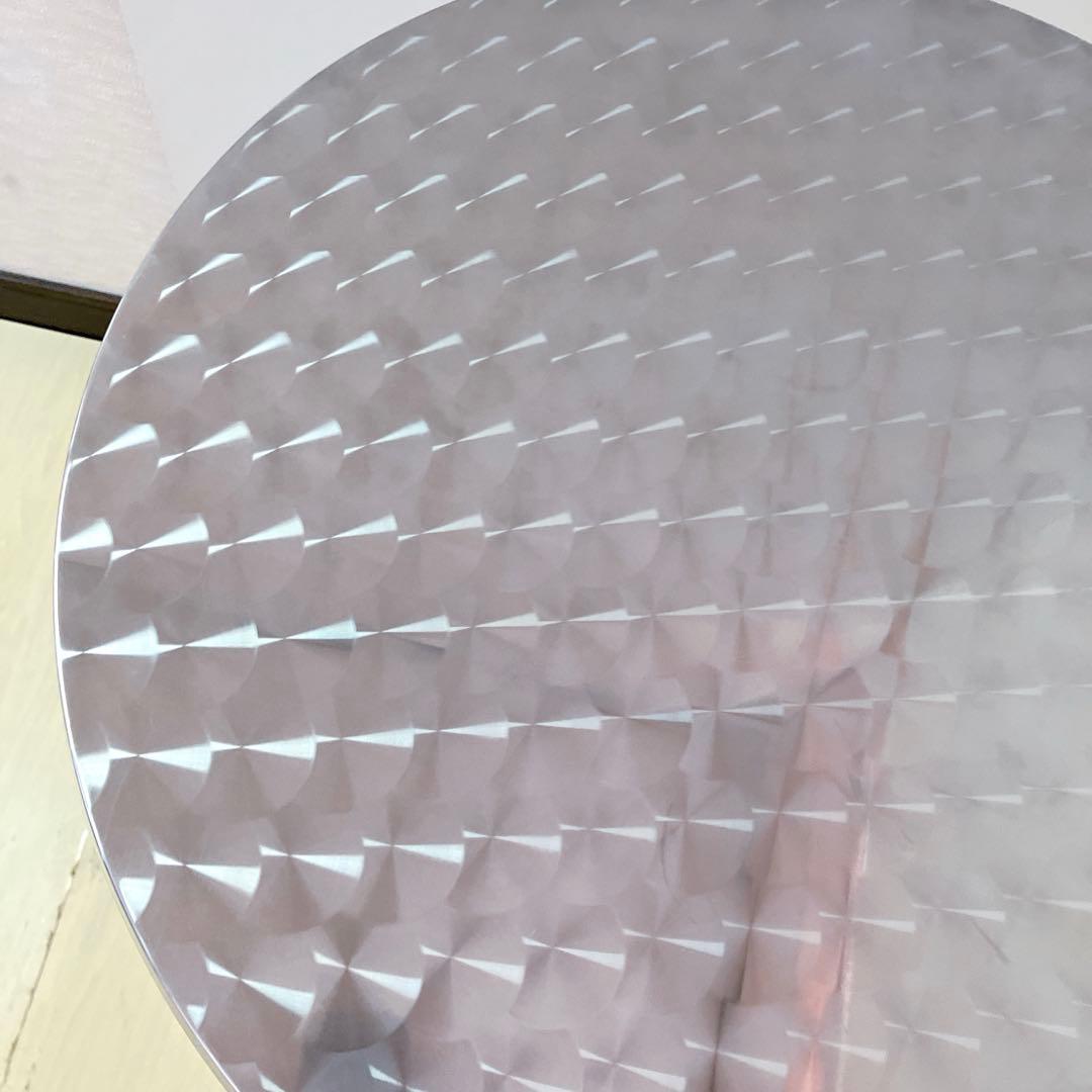 ラウンドテーブル　ダイナーテーブル　円形　アルミ　ダイニングテーブル