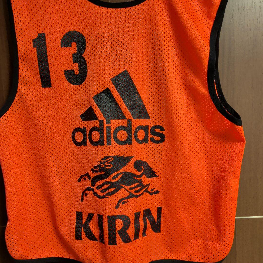 adidas ゲームビブス KIRIN オレンジ　非売品　15番〜31番　17枚