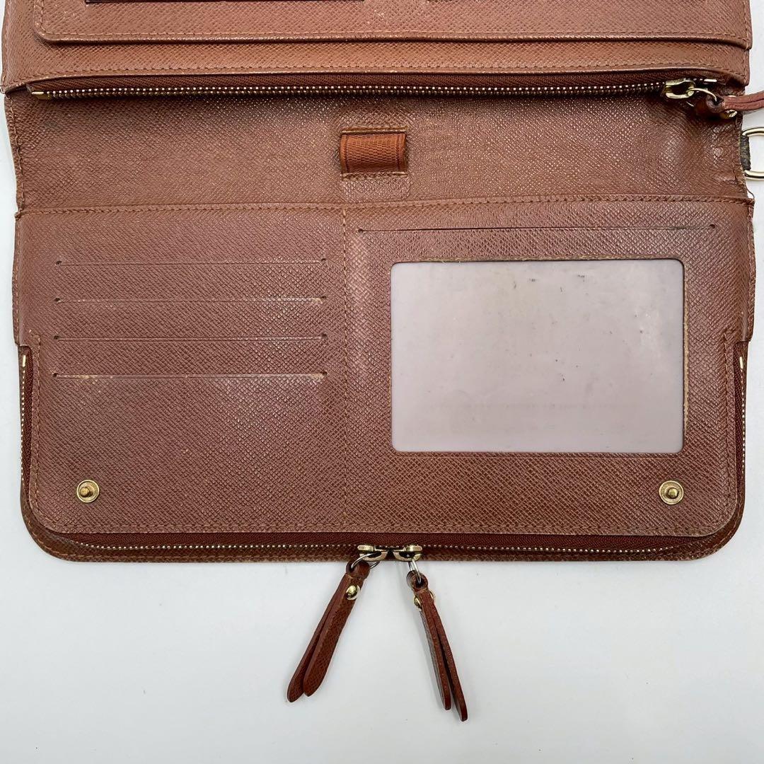 良品　ルイヴィトン　M66566 モノグラム　アンソリット　オーガナイザー　茶