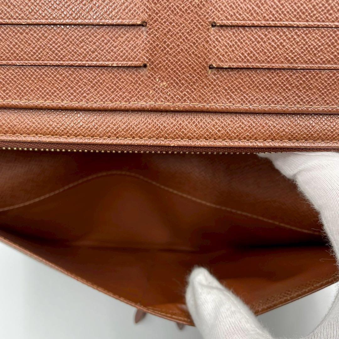 良品　ルイヴィトン　M66566 モノグラム　アンソリット　オーガナイザー　茶