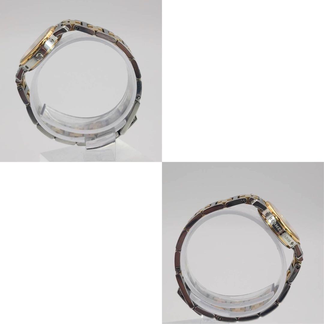 エルメス　クリッパー　コンビ　レディース　デイト　Hベルト　3針　クォーツ