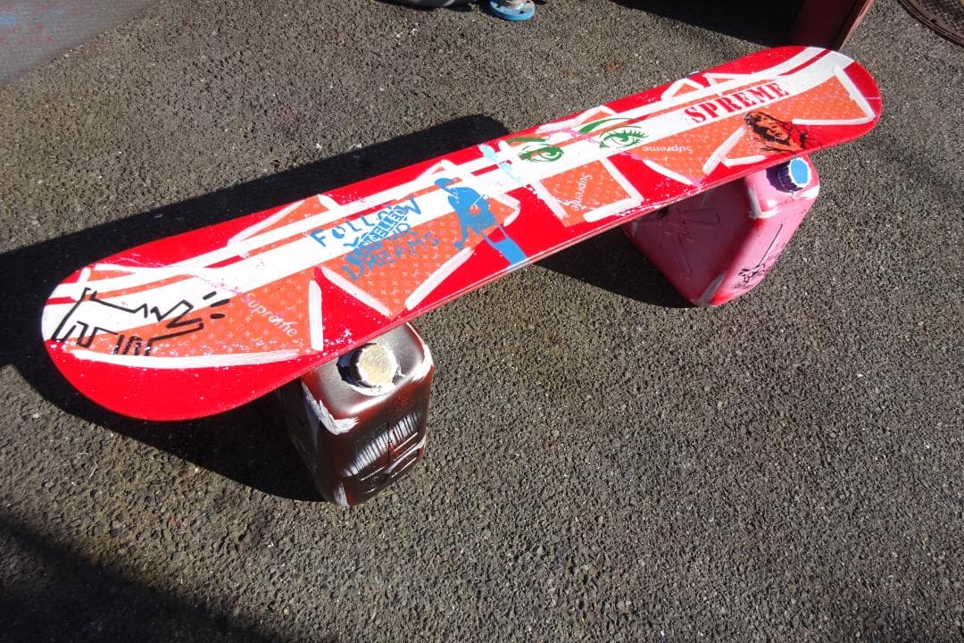 スノボーベンチ オシャレ インテリアガレージ テーブル 18Lタンク