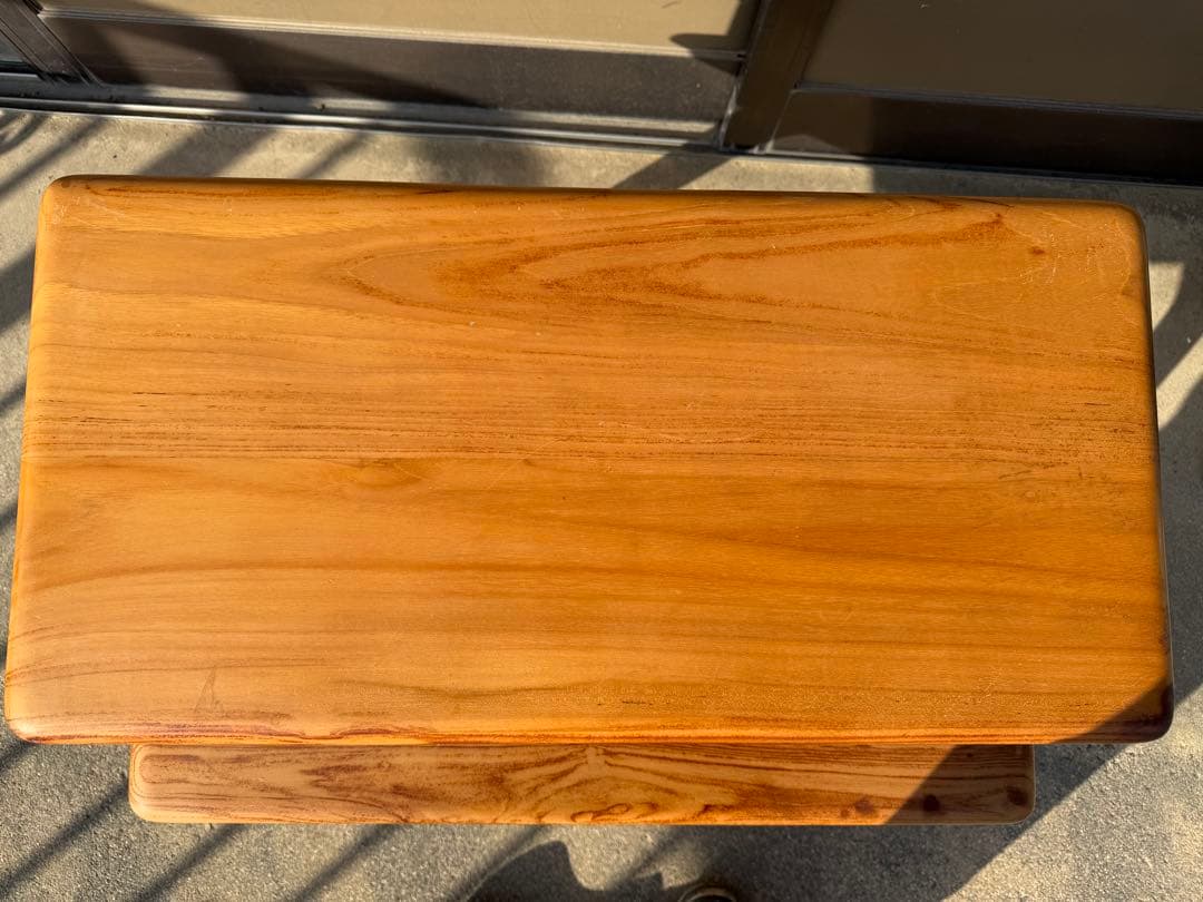 ミッドセンチュリーサイドテーブルテレビ台やリビングベットサイドに天然チーク無垢材