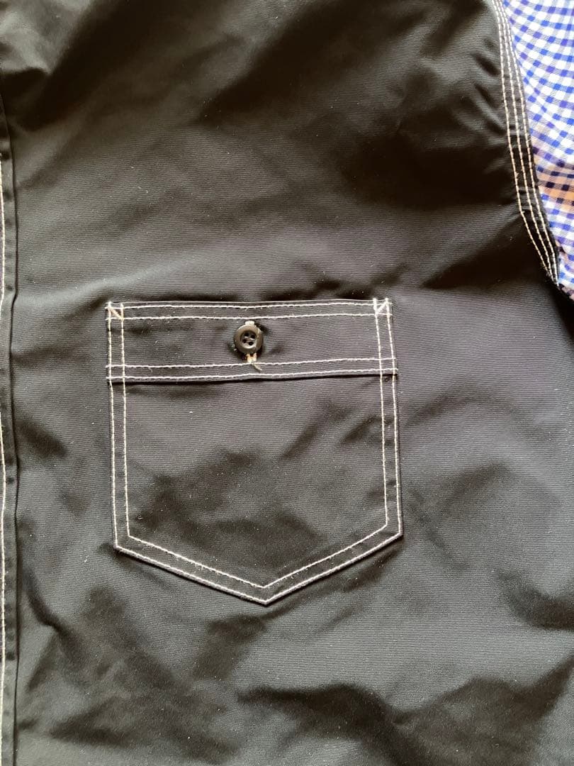 junya watanabe man 切り替えシャツ　ギンガムチェック　Mサイズ