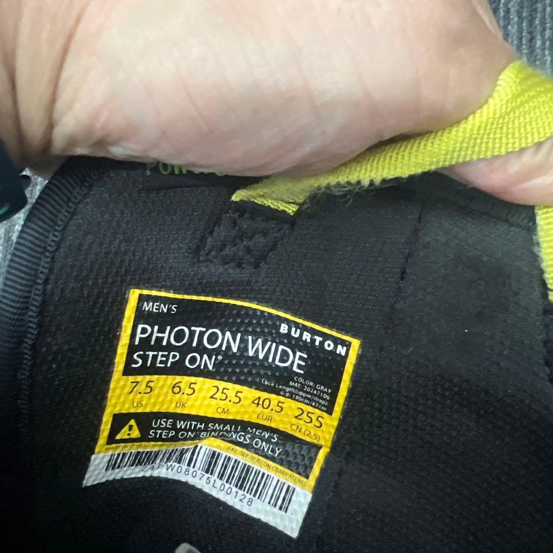 P*i様 23/24BURTON PHOTON WIDEステップオン専用ブーツ7