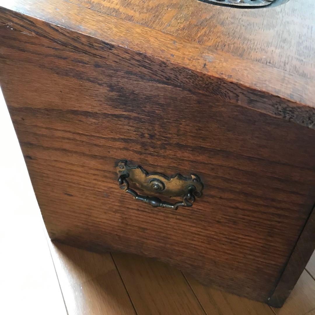 収納箱　アンティーク　一枚板