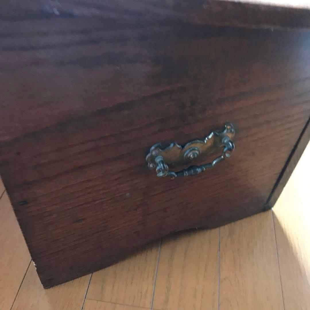 収納箱　アンティーク　一枚板