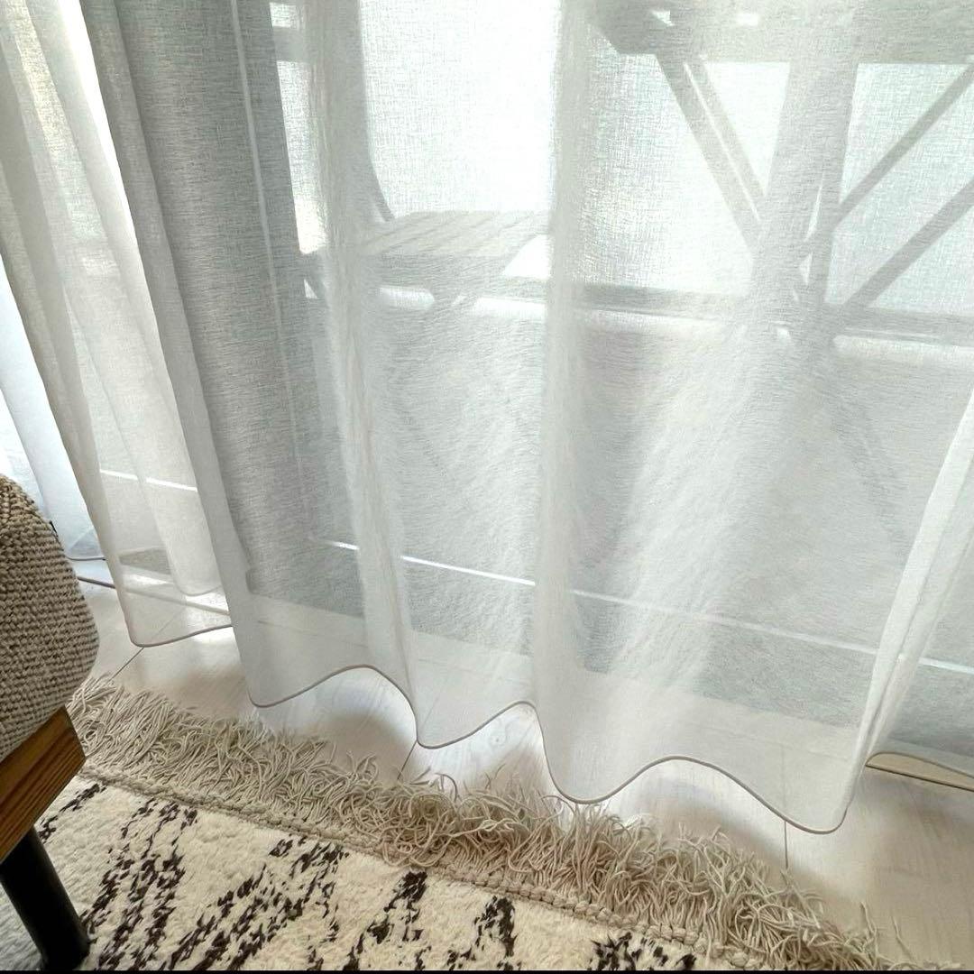 ニトリ カーテン グレージュ リフレ レースカーテン セット