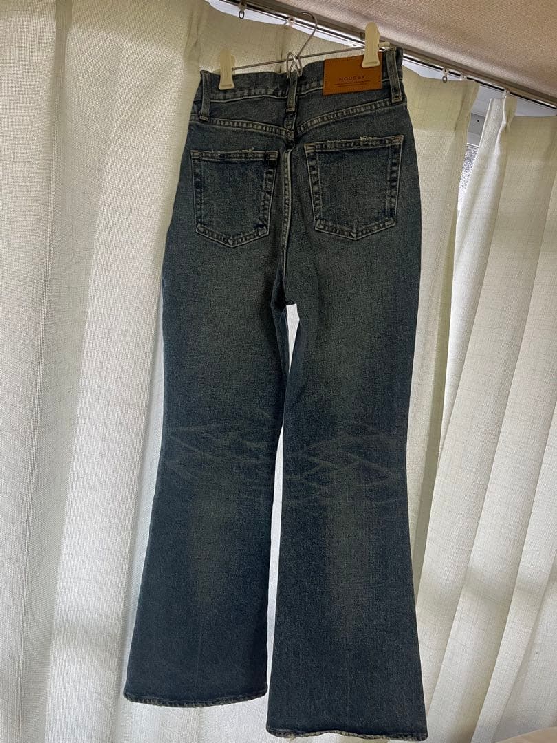 moussy MVS FLARE 24インチ フレアデニム ブルー