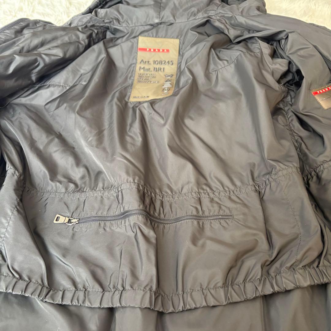 美品 希少 PRADA SPORTS サーモアダウンコート ブラック　40