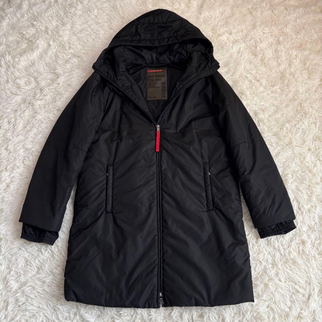美品 希少 PRADA SPORTS サーモアダウンコート ブラック　40