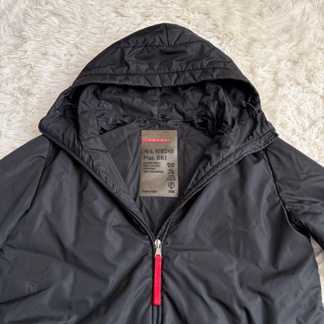 美品 希少 PRADA SPORTS サーモアダウンコート ブラック　40