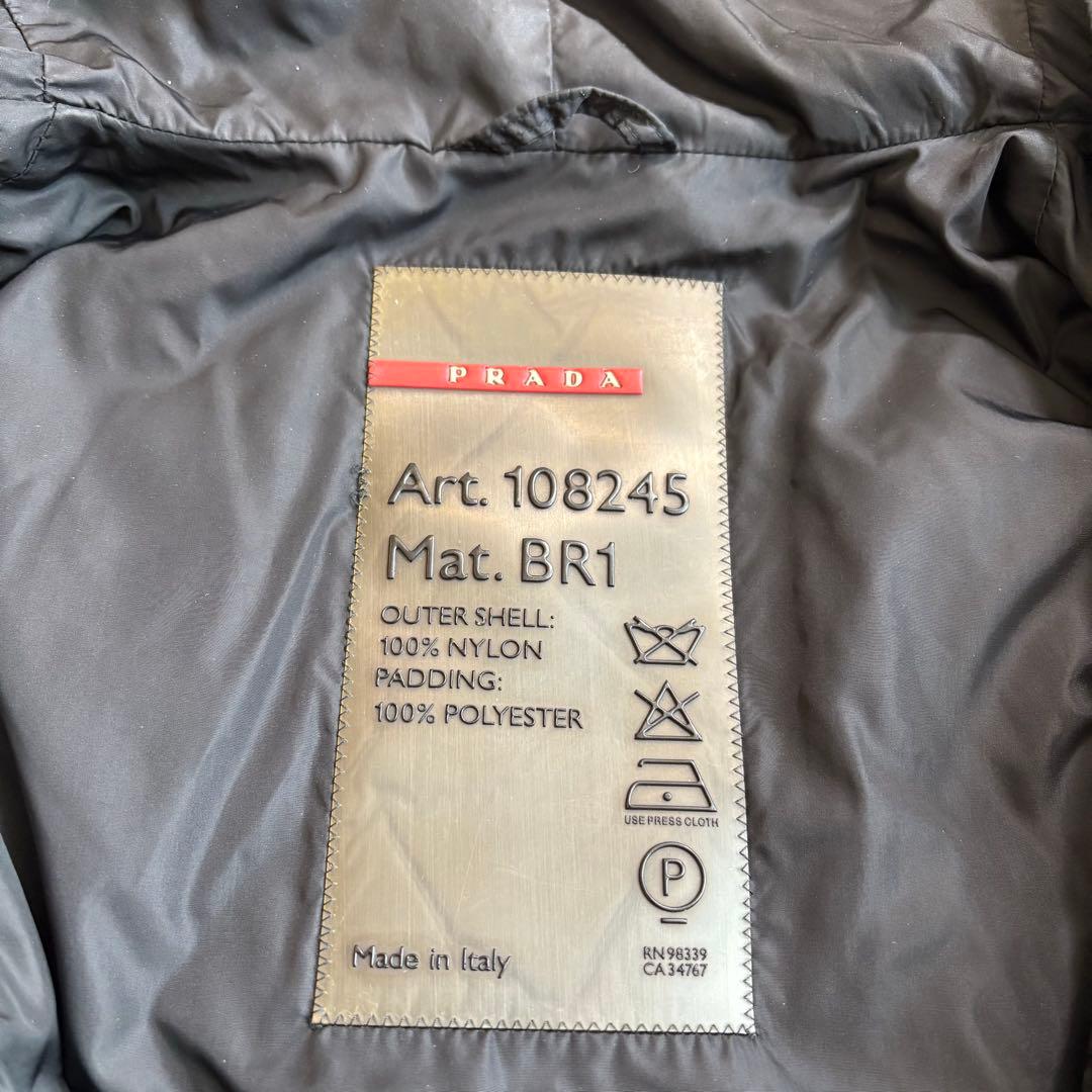 美品 希少 PRADA SPORTS サーモアダウンコート ブラック　40