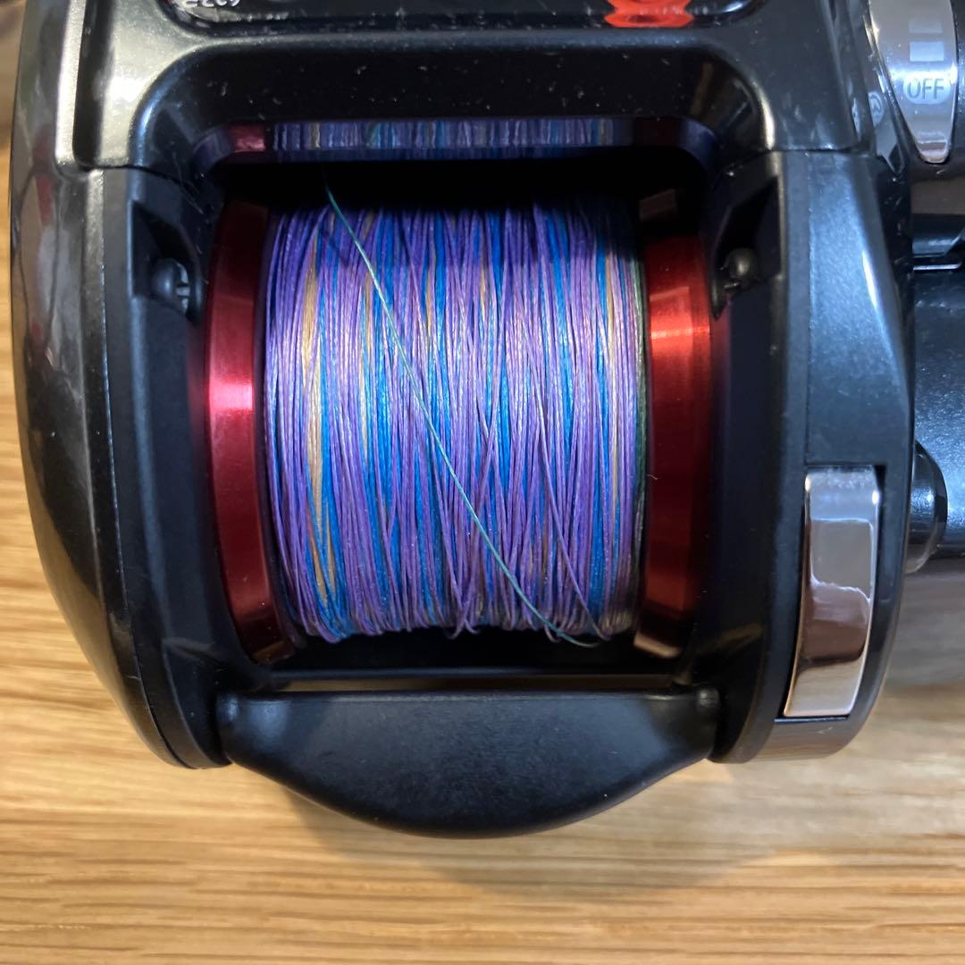 中古　SHIMANO プレイズ800 電動リール、バッテリー付き