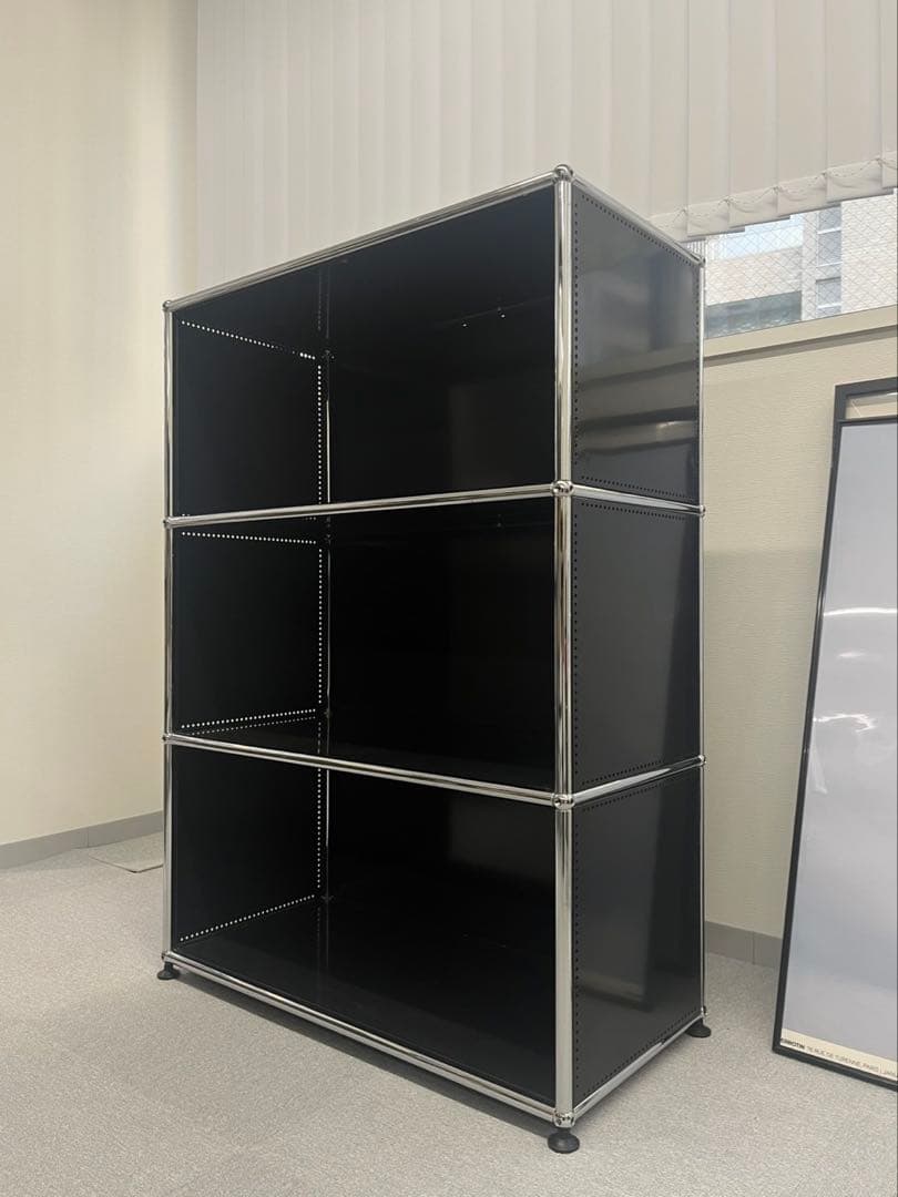 Tora　希少黒USMハラ—３段ラック　スチールシェルフ 4段引取もOK