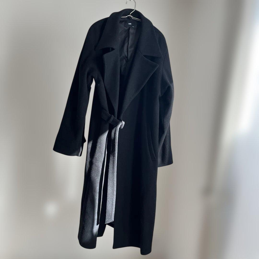 HARE ウールタイロッケンコート