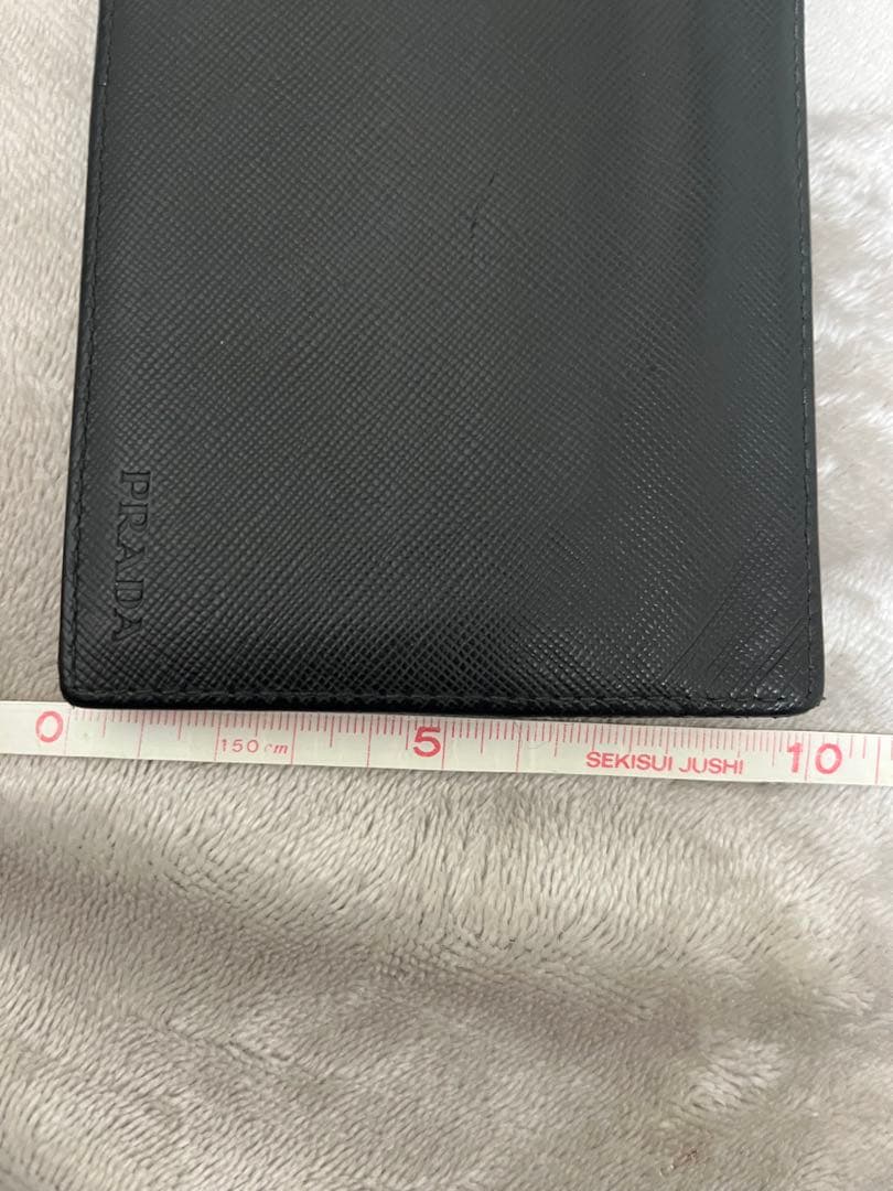 ブラックレザー マネークリップ 二つ折り