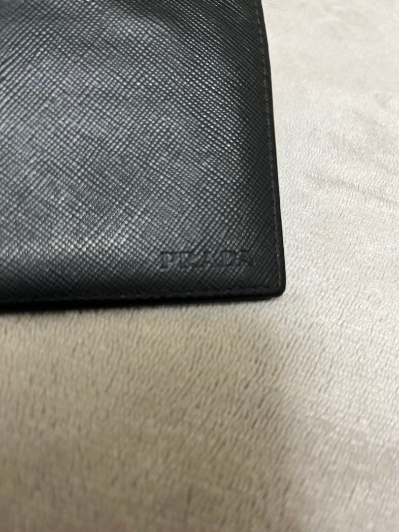 ブラックレザー マネークリップ 二つ折り