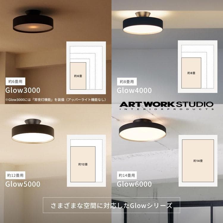 ART WORK STUDIO グロー 4000 LED シーリングライト 新品