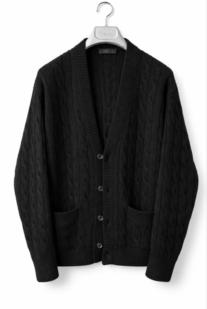 【PRADA 】メンズカシミヤ100%ニットカーディガン定価51万円