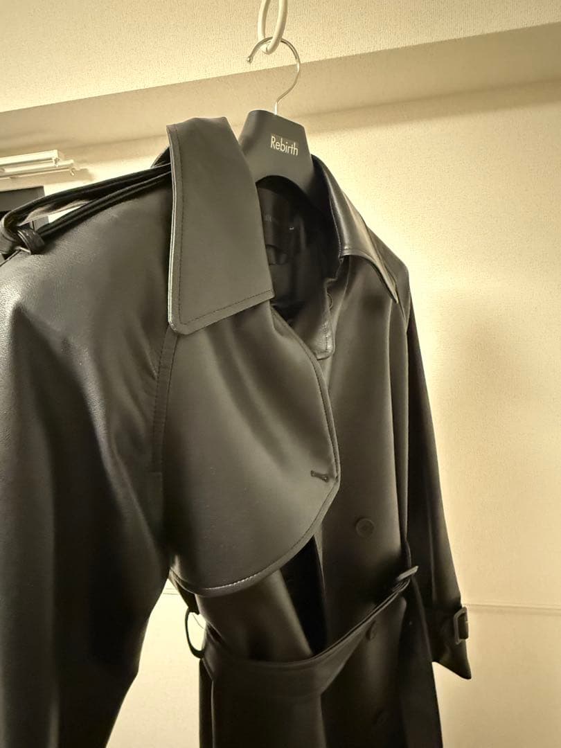 Argue Cultureレザーコートロングジャケット