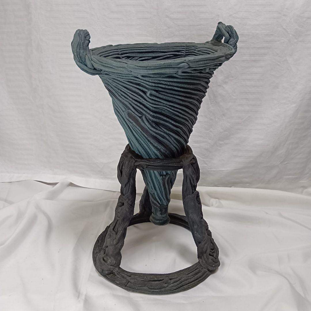 ［C］綱木紋（つなきもん）スタンド付花器 小