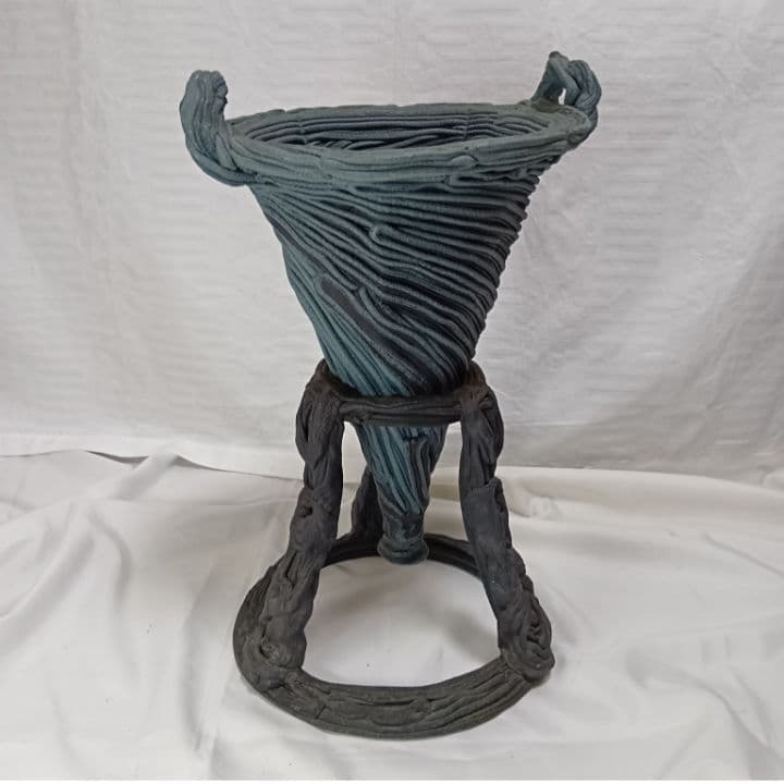 ［C］綱木紋（つなきもん）スタンド付花器 小