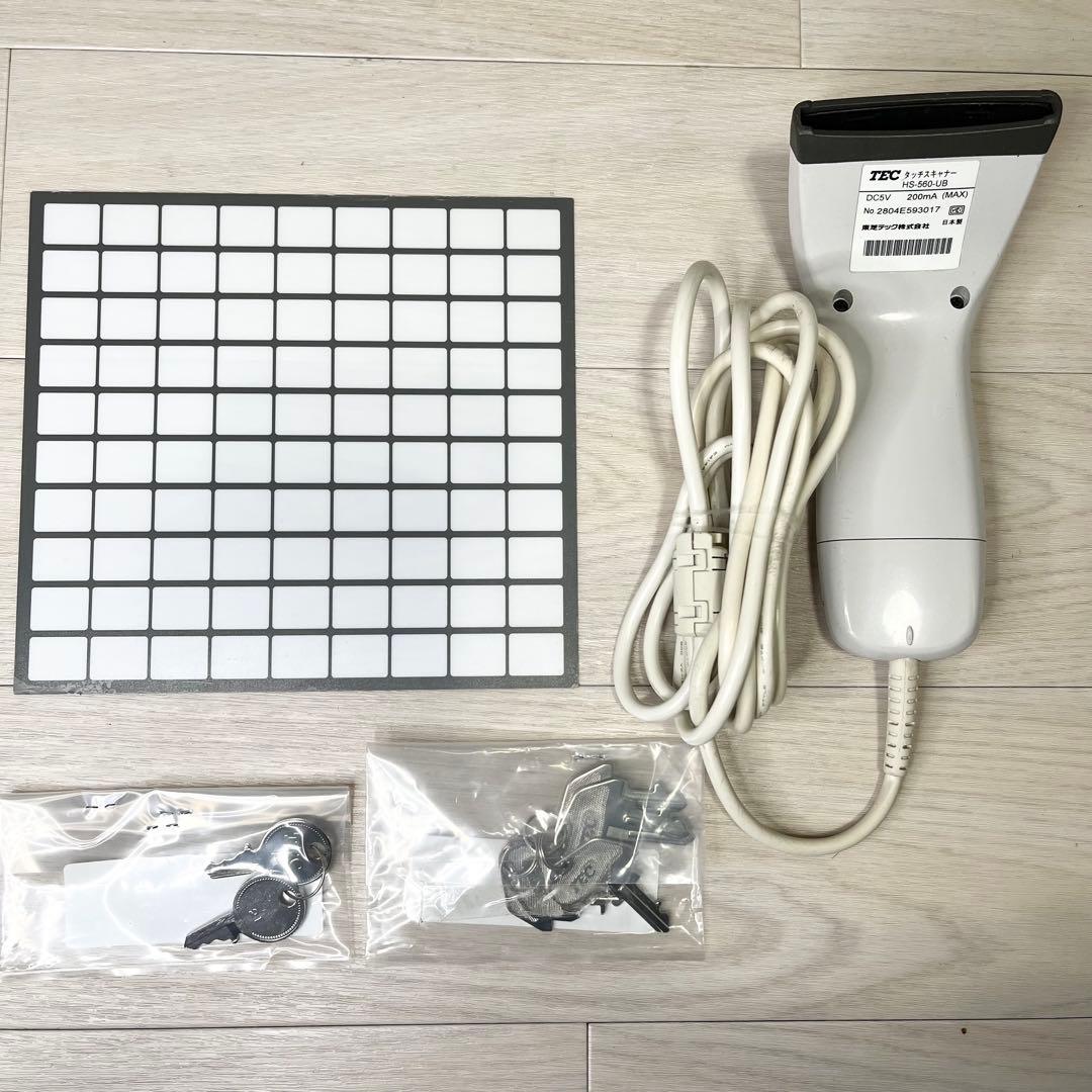 【良品】TOSHIBA 東芝TEC 電子レジスター FS-2055 新品鍵つき