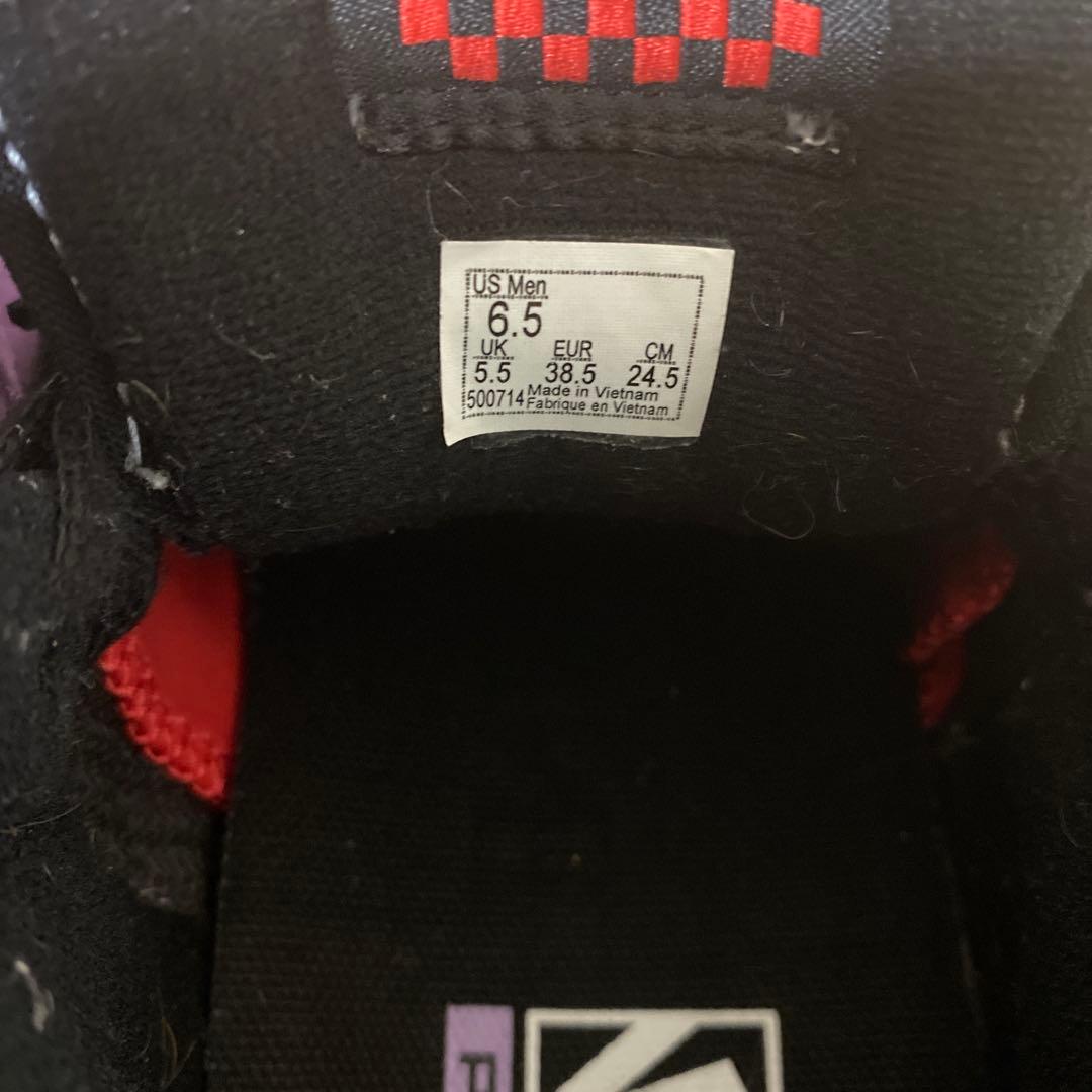 VANS SKATE HALFCAB パープル ブラック 24.5cm