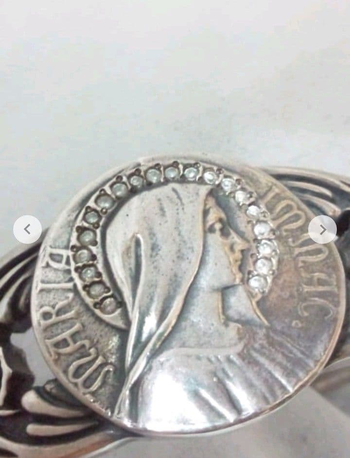 重65g！セインツ【SAINTS】silver925 マリア シルバー バングル