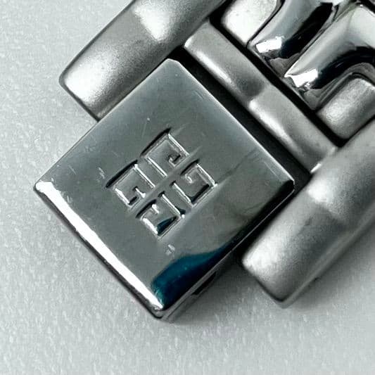 【美品】 稼働 GIVENCHY SY.18.XV ネイビー文字盤 腕時計