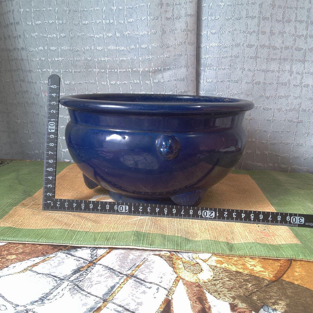 中国美術？ 香炉 中国 骨董 藍釉 青釉 瑠璃釉 伊万里？