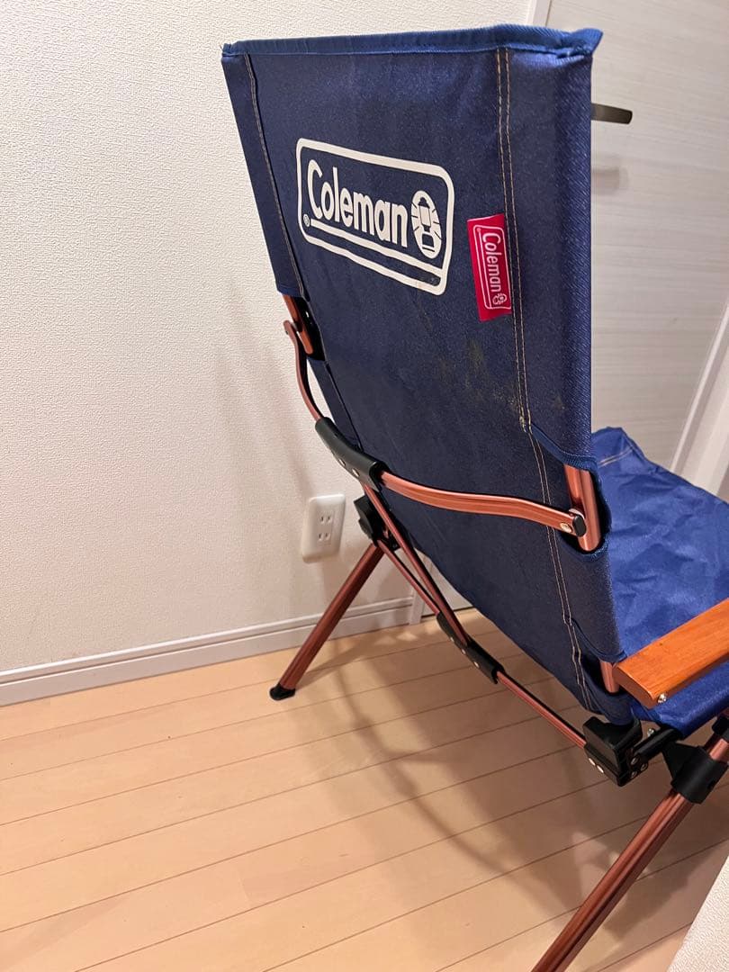 コールマン レイチェア デニム 希少カラー ハイバック 3段階