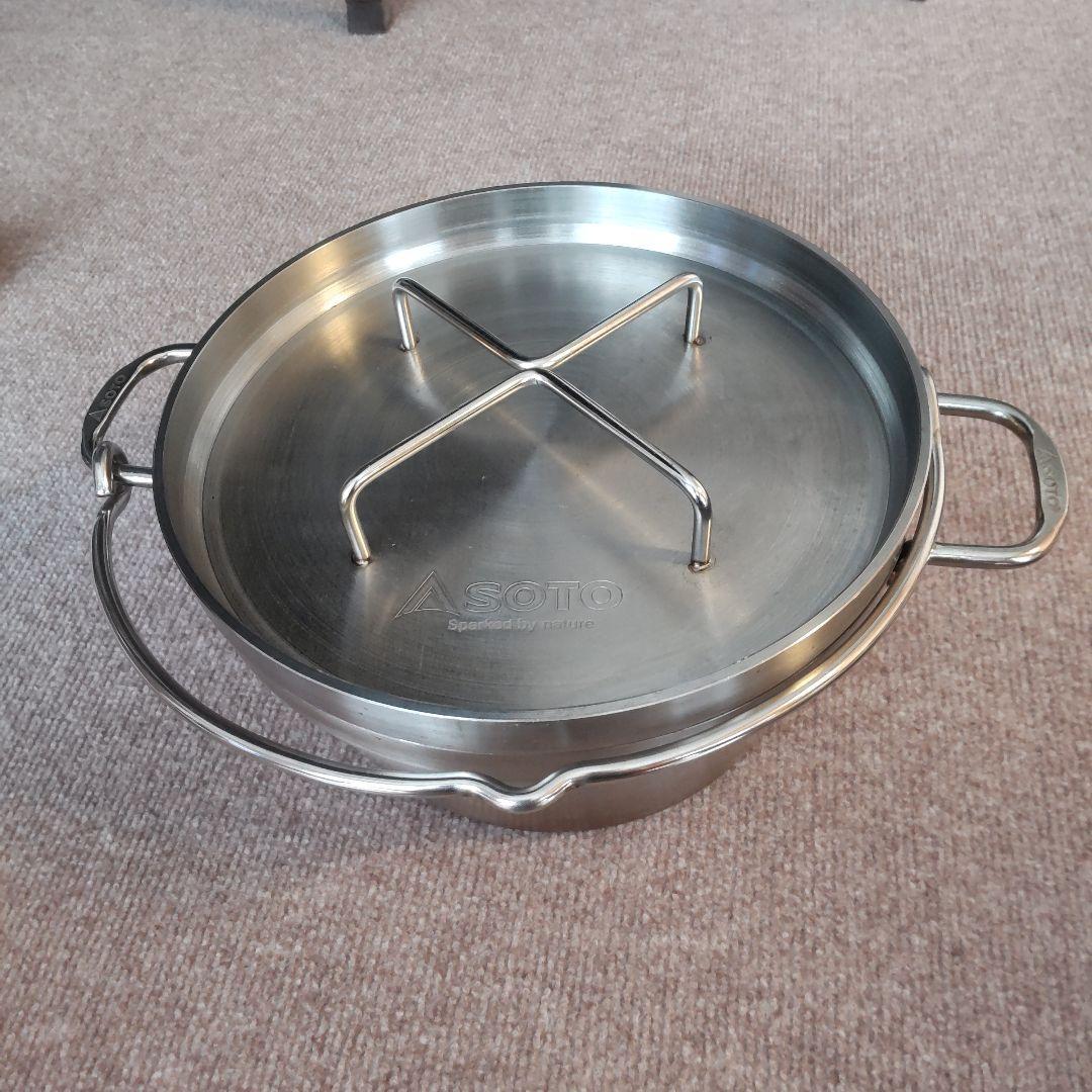 SOTO　G'z　ステンレスダッチオーブン 10インチ　底網・収納ケース付