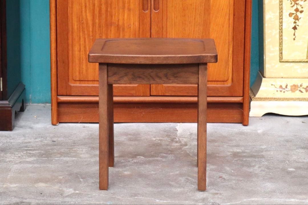 GMIH224A○渡部木工 オーリン 楢材 スツール 椅子 花台 フラワースタン